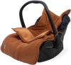 Jollein Voetenzak Groep 0+ Autostoel 3/5 Punts Gordel Basic Knit Caramel online kopen