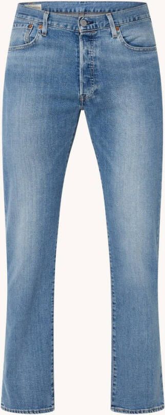 Levi's 501 straight leg jeans met lichte wassing