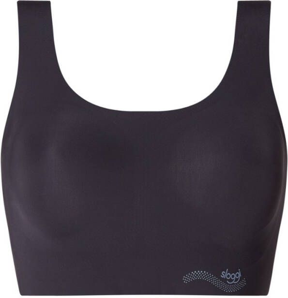 Triumph Beha top Zero Feel Top brede bandjes Van Sloggi zwart