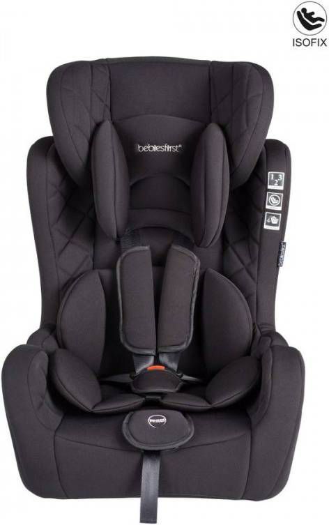 Bebies First Autostoel Grow Up & Fix Zwart