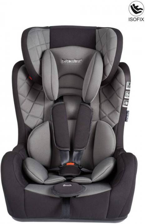 Bebies First Autostoel Grow Up & Fix Zwart/grijs