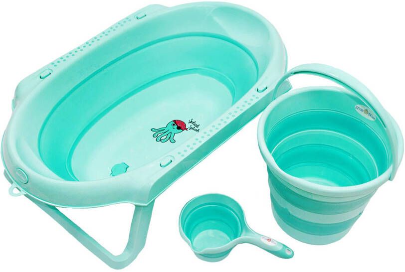 Milk & Moo Milk&moo Babybad Set Babybadje Opvouwbaar Antislip Incl. Emmer