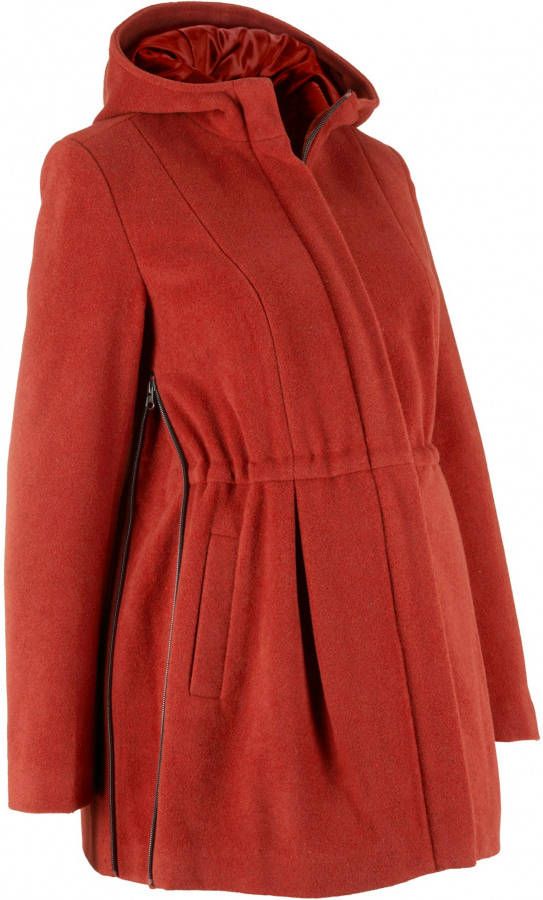 bonprix Lange zwangerschapsjas met capuchon, verstelbaar