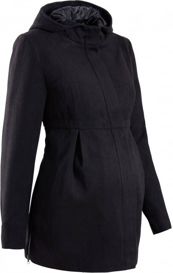bonprix Lange zwangerschapsjas met capuchon, verstelbaar