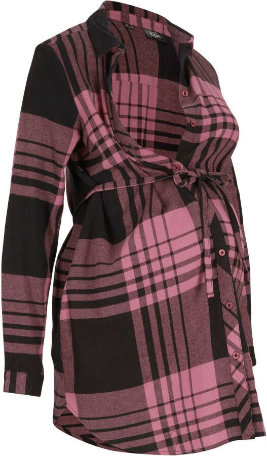 bonprix Zwangerschapsblouse/voedingsblouse van flanel