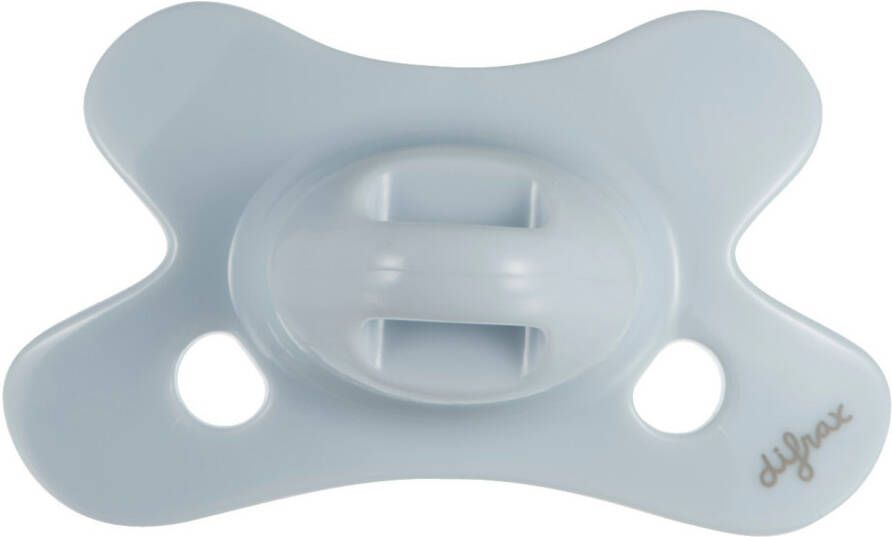 Difrax Fopspeen 0 6 Maanden Natural Pure Ice Blauw