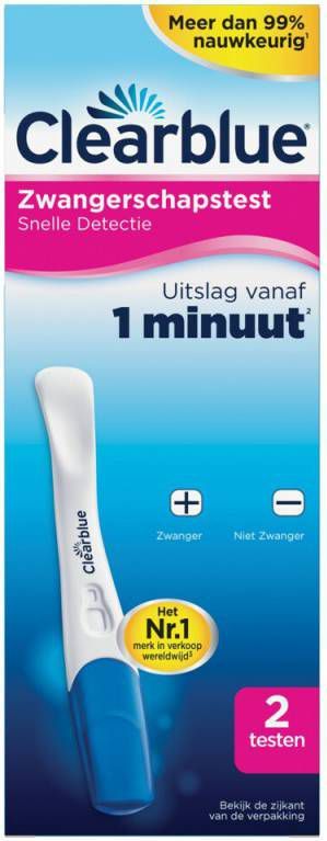 Clearblue Plus Zwangerschapstest Snelle Detectie 2 stuks