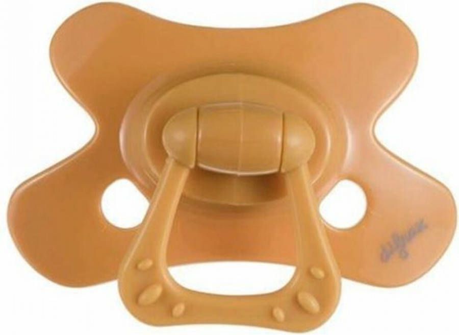 Difrax Fopspeen 6 12 Maanden Natural Pure Honey Geel