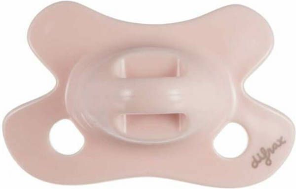 Difrax Fopspeen Natural Newborn Junior Siliconen Roze