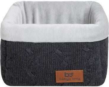 Baby's Only Commodemandje Cable Antraciet 18x18x18 cm