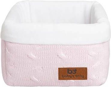 Baby's Only Commodemandje Cable Classic Roze 18x18x18 cm