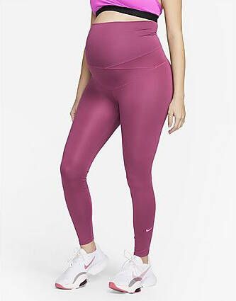 Nike One(M)Legging met hoge taille voor dames(positiekleding) Rosewood/Active Fuchsia Dames