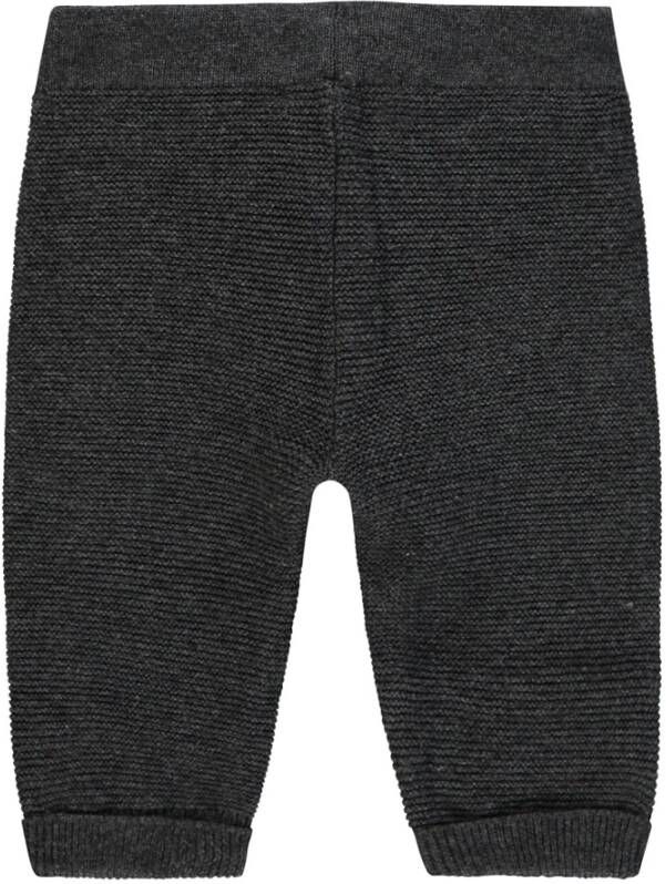 Noppies baby slim fit broek van biologisch katoen antraciet