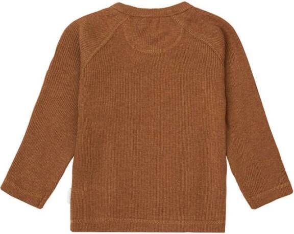 Noppies T shirts Unisex Overlap Long Sleeve Rib Nanyuki Bruin