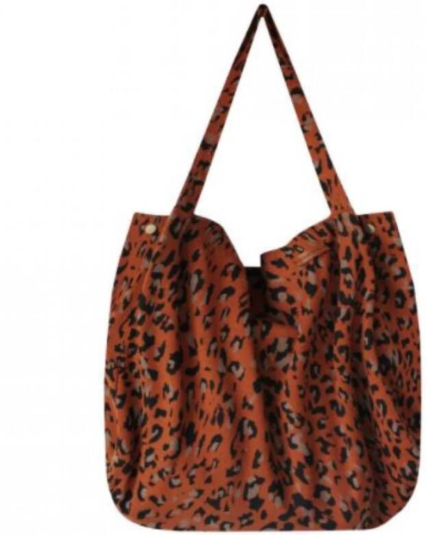 Your Wishes Mommy Tote Bag grote luiertas panterprint bruin/zwart