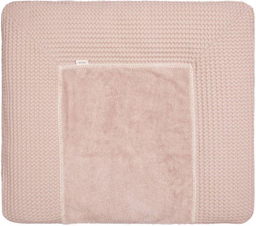KOEKA Aankleedkussenhoes Wafel Amsterdam Bonn grey pink