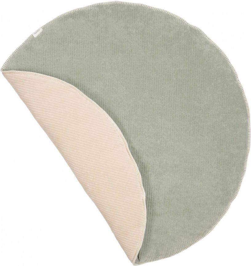 Koeka reversible boxkleed Vik 90x90 cm Shadow Green/Sand