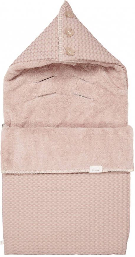 Koeka Oslo voetenzak teddy (3-5 puntsgordel) grey pink/grey pink