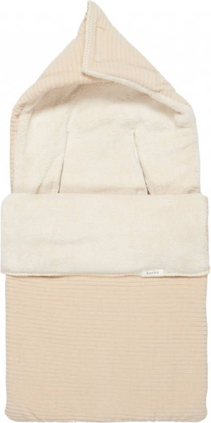 Koeka baby voetenzak 0+ 3/5 punts teddy Vik sand