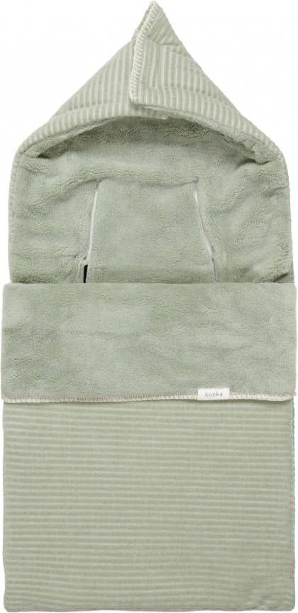 Koeka Vik autostoel voetenzak 0+ 3/5 punts teddy shadow green
