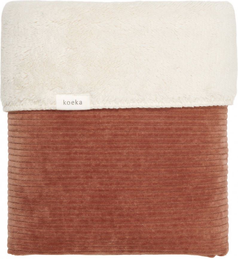 Koeka Vik baby wiegdeken teddy 75x100 cm hazel