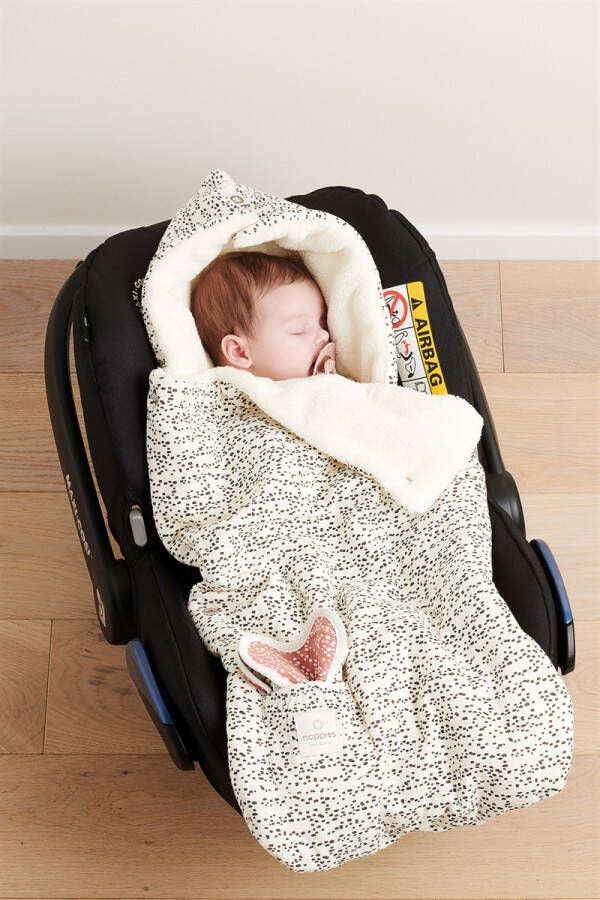 Noppies Autostoel voetenzak Fancy Dot foodmuff Jet Stream 1 size