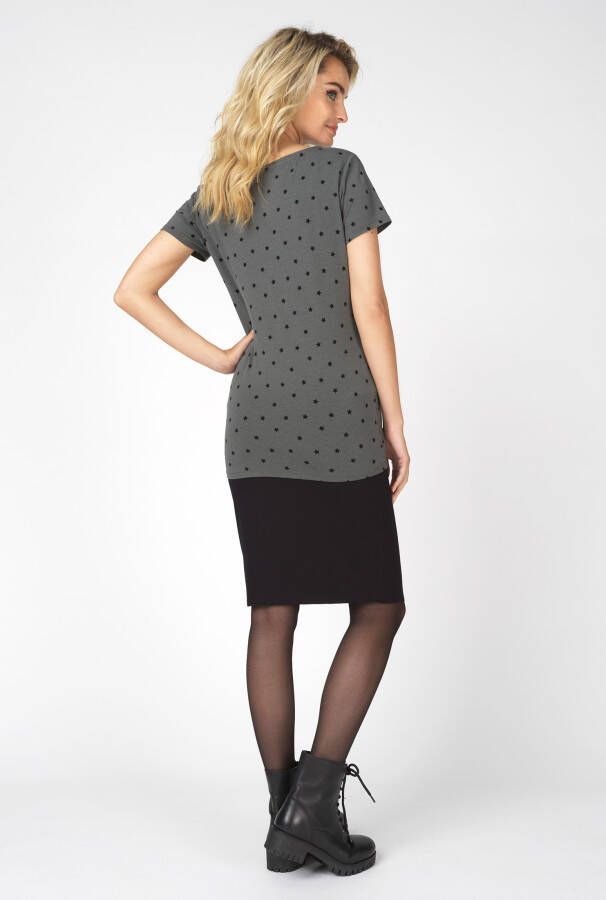 Noppies zwangerschaps T shirt Rome met sterren grijs