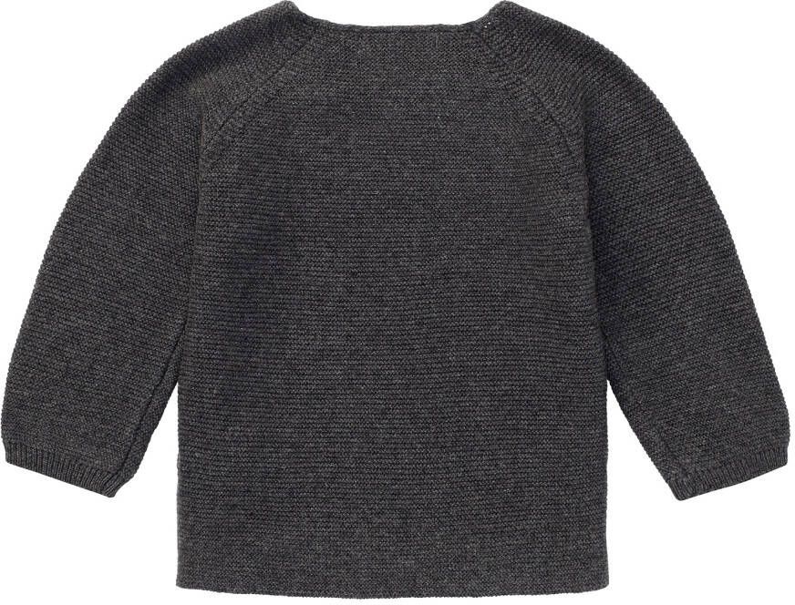 Noppies newborn baby longsleeve Pino van biologisch katoen antraciet
