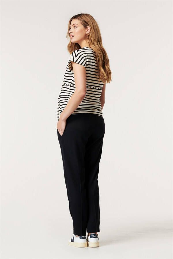 Noppies gestreept zwangerschapsshirt Kirby zwart
