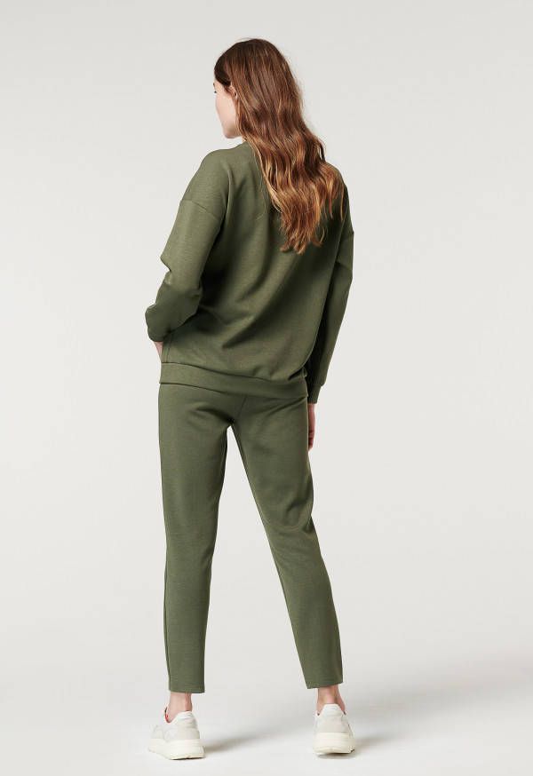 Supermom zwangerschapssweater olijfgroen