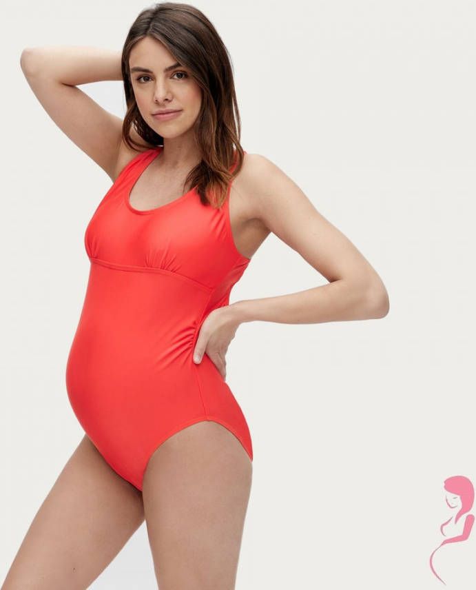 Mamalicious ZwangerschapsBadpak/PositieBadpak MLVERONICA Rood