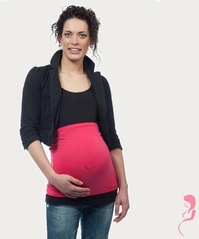 Op en Top Zwanger Zwangerschaps Buikband Roze