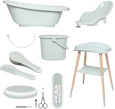 bé, bé, jou®, Babycare Badset 8 delig Sense Plus Sky Green