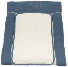 Be 's Collection aankleedkussen mousseline donkerblauw 55 x 70 cm