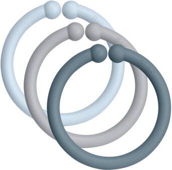 BIBS® BIBS Loops Cloud/Baby Blue/Petrol 12 stuks