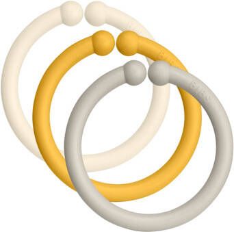 BIBS® BIBS Loops Ivory/Honey Bee/Sand 12 stuks