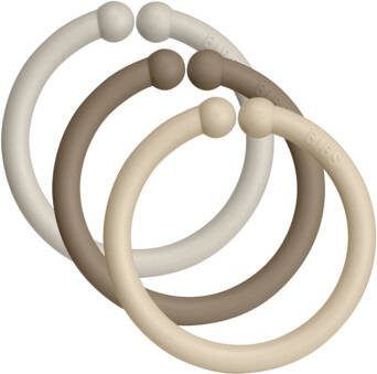 BIBS® BIBS Loops Sand/Dark Oak/Vanilla 12 stuks