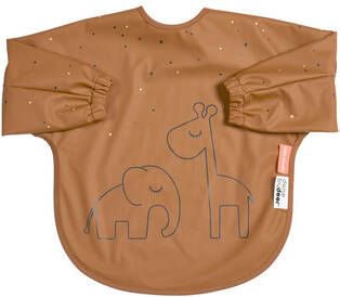 Done by Deer Baby Accessoires Sleeved Bib 6 18M Dreamy Dots Mosterdgeel