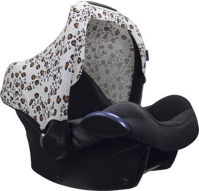 DOOKY Zonnescherm voor baby autostoeltjes Little Leopard