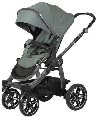Hartan Kinderwagen Racer GTX met handrem Causal Collection bunny dots(900)Framekleur platina