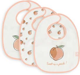 jollein Slabbetje Peach orange Set van