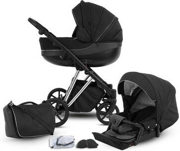 knorr-baby knorr baby Combi kinderwagen YAP 11 delige set Deluxe Silver Zwart