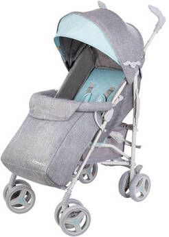 Merkloos Lionelo Irma Luxe Buggy Met Beenwarmer, Klamboe En Regenhoes Grijs/mint
