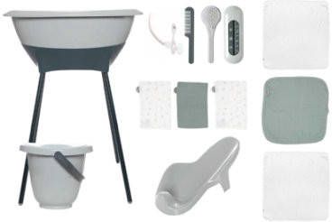 Luma ®, Baby care Badset met mousseline doekjes in salie Green vanaf de geboorte