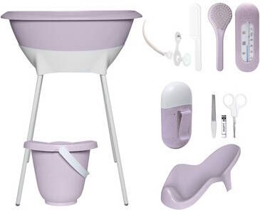 Luma ®, Babycare bad en verzorgingsset Speckles Paars