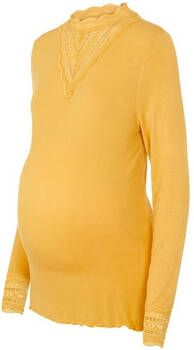 mamalicious Shirt met lange mouwen MLREESE Golden Apricot