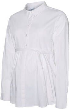 MAMALICIOUS zwangerschapsblouse Kaja met ceintuur wit