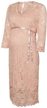 MAMALICIOUS zwangerschapsjurk Mivana met kant lichtroze