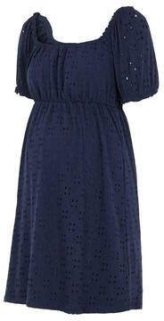 MAMALICIOUS zwangerschapsjurk Molly en plooien donkerblauw