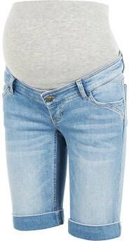 MAMALICIOUS low waist slim fit short Villa light denim